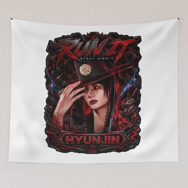 Item preview, SKZ Prince Hyunjin Run It Crimson Lightning Visual Art designed and sold by Valeree Store.