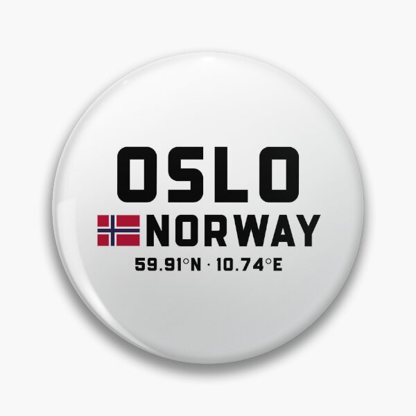 Item preview, Oslo Norway Coordinates and Flag designed and sold by Andersce.