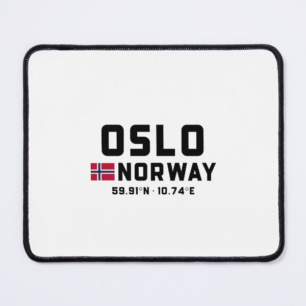 Item preview, Oslo Norway Coordinates and Flag designed and sold by Andersce.
