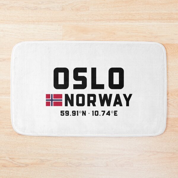 Item preview, Oslo Norway Coordinates and Flag designed and sold by Andersce.