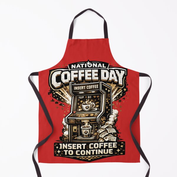 Item preview, Insert Coffee To Continue National Coffee Day Arcade Game designed and sold by irfanshikh.