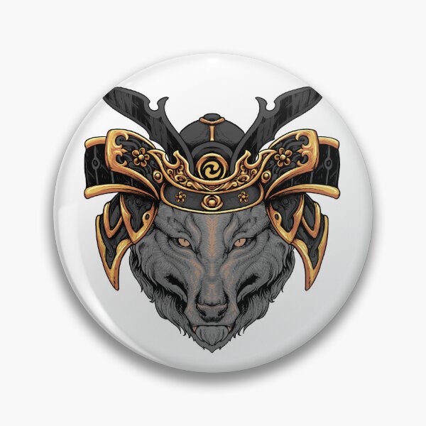 Item preview, Samurai Wolf Warrior Mask designed and sold by Rogue Heart Collective™.