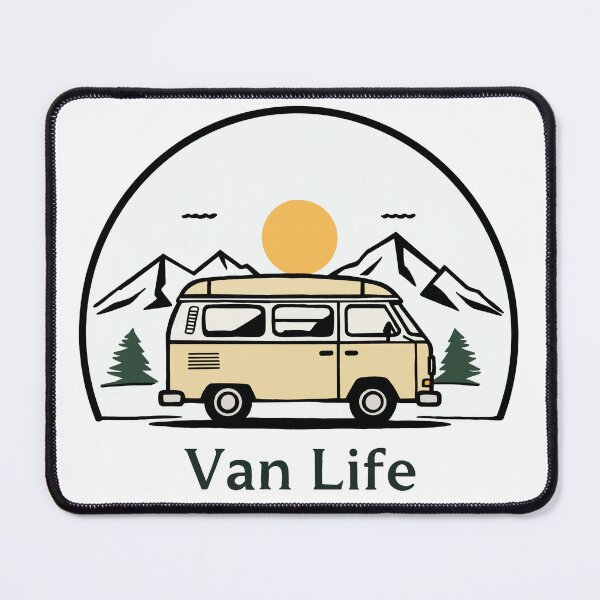 Item preview, Living the Van life on the road designed and sold by The Curious Cow.