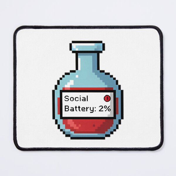 Item preview, Social Battery 2% Pixel Potion designed and sold by Linework Studio.