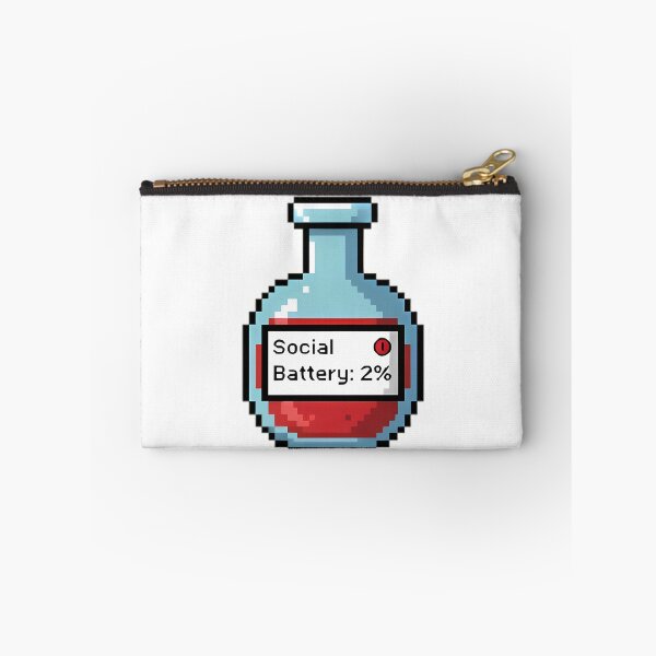 Item preview, Social Battery 2% Pixel Potion designed and sold by Linework Studio.