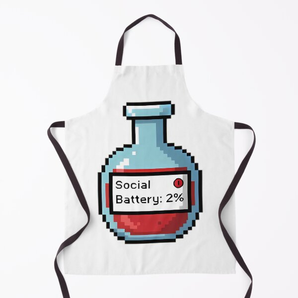 Item preview, Social Battery 2% Pixel Potion designed and sold by Linework Studio.