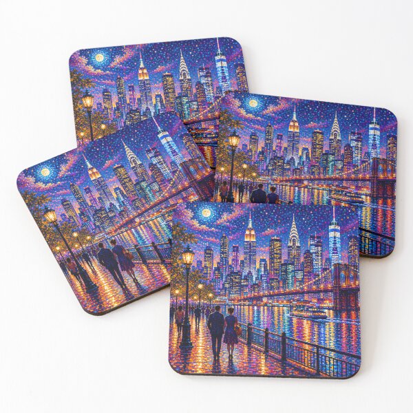 Item preview, The Illustration of Colorful City in the Night designed and sold by Pim-Crystal.