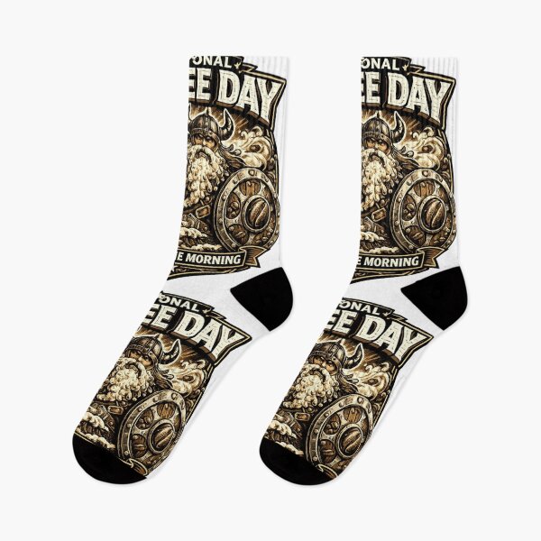 Item preview, Conquer The Morning National Coffee Day Viking Coffee designed and sold by irfanshikh.