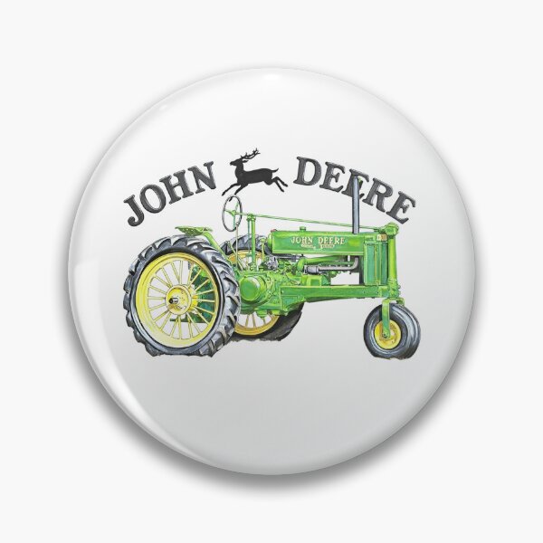 Item preview, Vintage John Deere Model D Green Tractor Illustration designed and sold by Ardonaredb.
