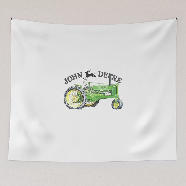Item preview, Vintage John Deere Model D Green Tractor Illustration designed and sold by Ardonaredb.
