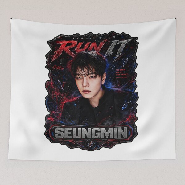 Item preview, Stray Kids Seungmin Run It rock energy concert artwork designed and sold by Valeree Store.