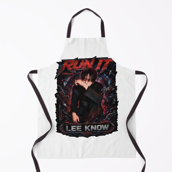 Item preview, Lee Know Stray Kids Run It electric red performance pose designed and sold by Valeree Store.