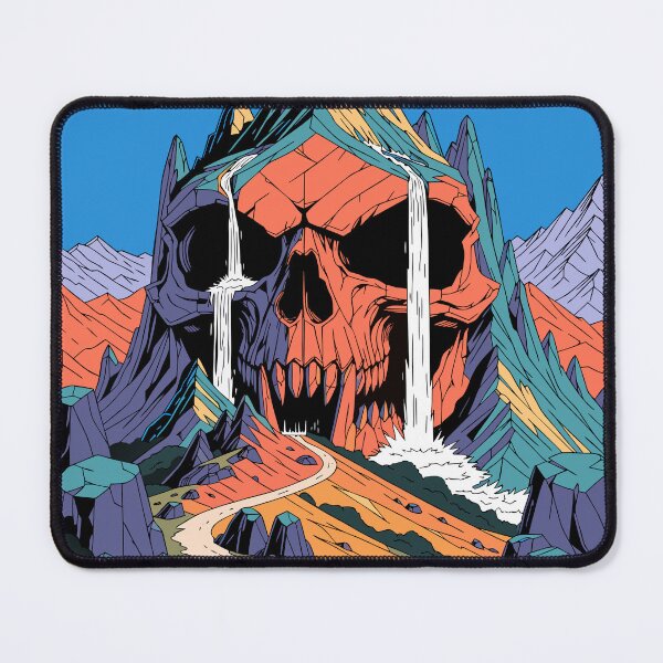 Item preview, Title Skullfall Canyon – Neon Mountain Passage designed and sold by LordOfWear.