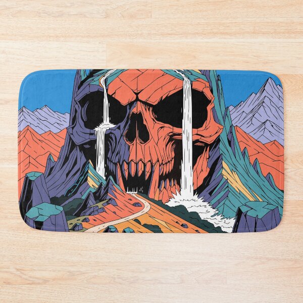 Item preview, Title Skullfall Canyon – Neon Mountain Passage designed and sold by LordOfWear.