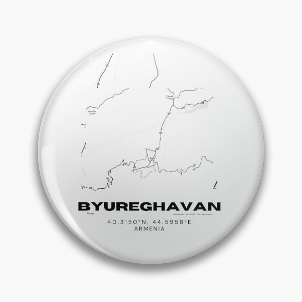 Item preview, Byureghavan Armenia Minimalist City Map with Coordinates | Black and White Street Map Art Print designed and sold by RM-Journey.