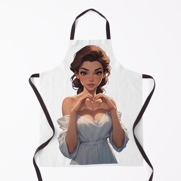 Item preview, a beautiful girl makes a heart with her hands designed and sold by blindblues50.