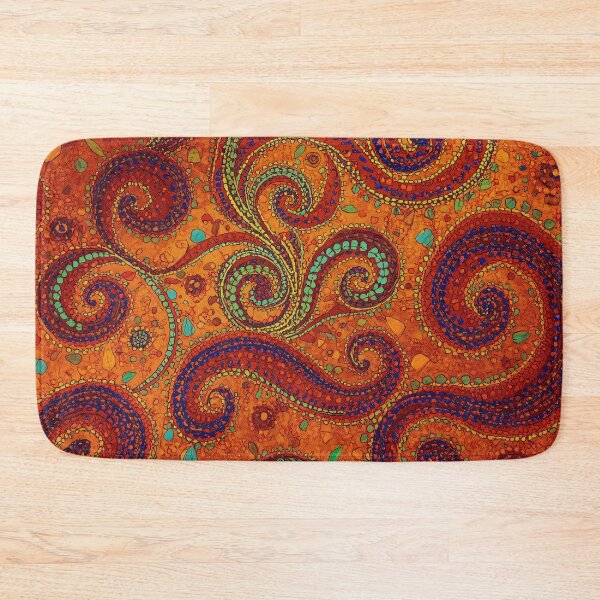 Item preview, Curls Vibrant Dreamy Mosaic Pattern designed and sold by GrinGalore.
