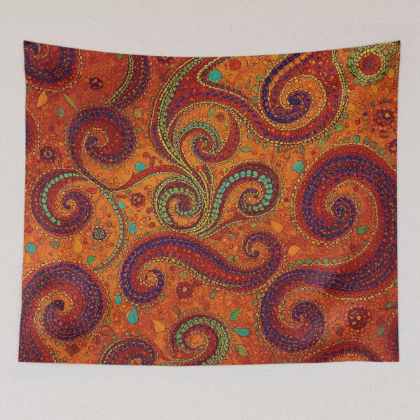 Item preview, Curls Vibrant Dreamy Mosaic Pattern designed and sold by GrinGalore.