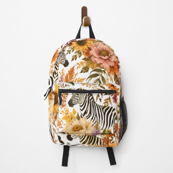 Item preview, Zebra Floral Pattern Vintage Botanical Print designed and sold by Linework Studio.