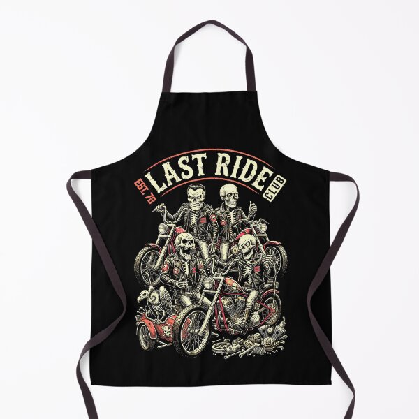 Item preview, Vintage Motorcycle Last Ride Club Funny Skeleton Bikers designed and sold by GrandeDuc.