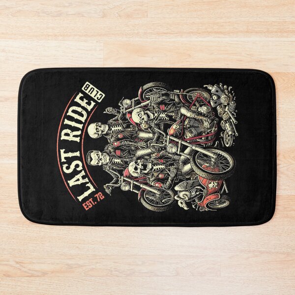 Item preview, Vintage Motorcycle Last Ride Club Funny Skeleton Bikers designed and sold by GrandeDuc.