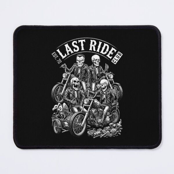 Item preview, Vintage Motorcycle Last Ride Club Funny Skeleton Bikers designed and sold by GrandeDuc.