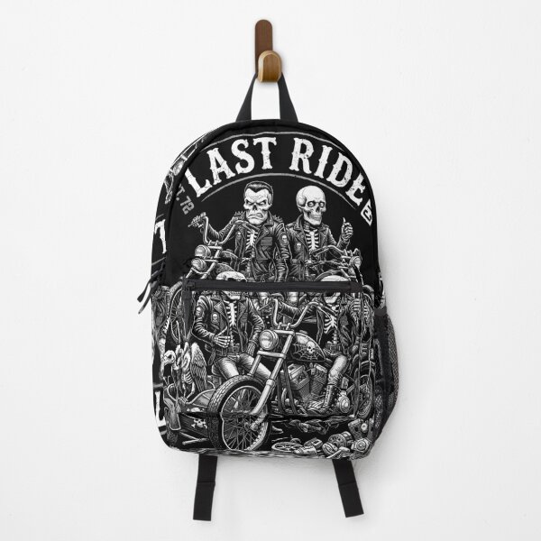 Item preview, Vintage Motorcycle Last Ride Club Funny Skeleton Bikers designed and sold by GrandeDuc.