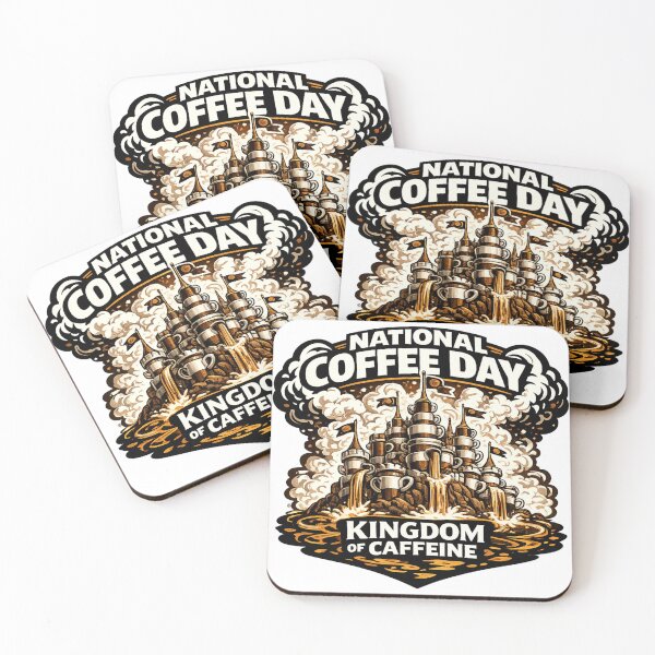 Item preview, Kingdom of Caffeine National Coffee Day designed and sold by irfanshikh.