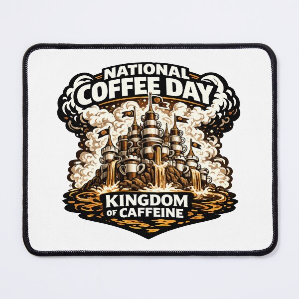 Item preview, Kingdom of Caffeine National Coffee Day designed and sold by irfanshikh.