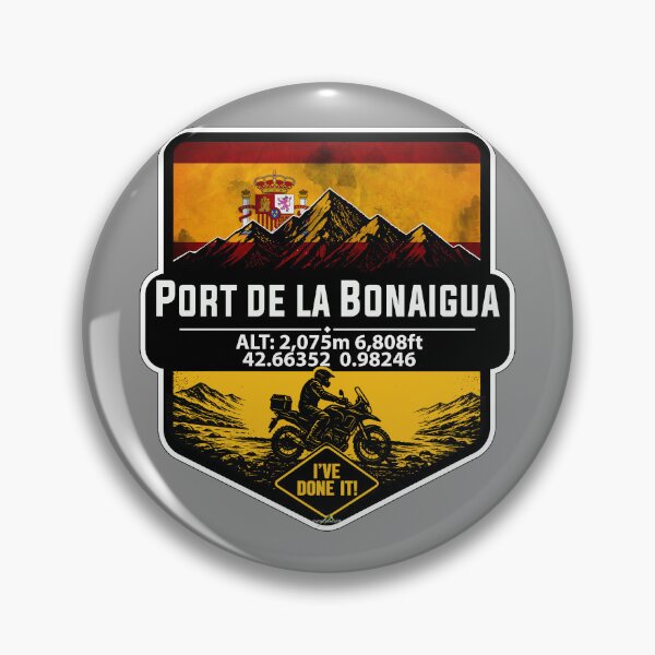 Item preview, Port de la Bonaigua Spain Motorcycle Route des Cols Pyrenees I've Done It Sticker TShirt 01 designed and sold by OuterShellUK.