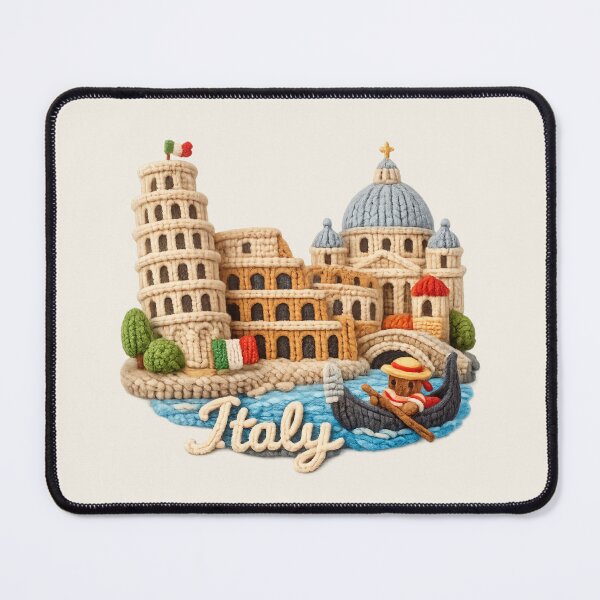 Item preview, Cute Knitted Italy Landmark | Handmade Yarn Knit Travel Souvenir designed and sold by Moons Studio.