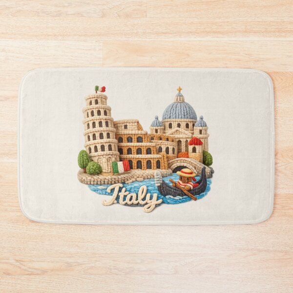 Item preview, Cute Knitted Italy Landmark | Handmade Yarn Knit Travel Souvenir designed and sold by Moons Studio.