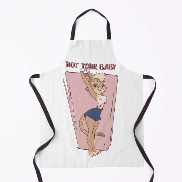 Item preview, Not Your Baby Sassy Vintage Cartoon Cat Y2K Retro Aesthetic Art designed and sold by BlackCat Vibe.