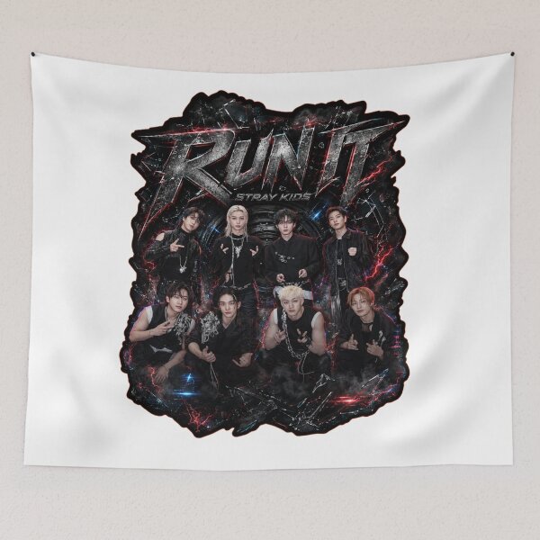 Item preview, SKZ Run It rock electro live stage dark aesthetic artwork designed and sold by Valeree Store.