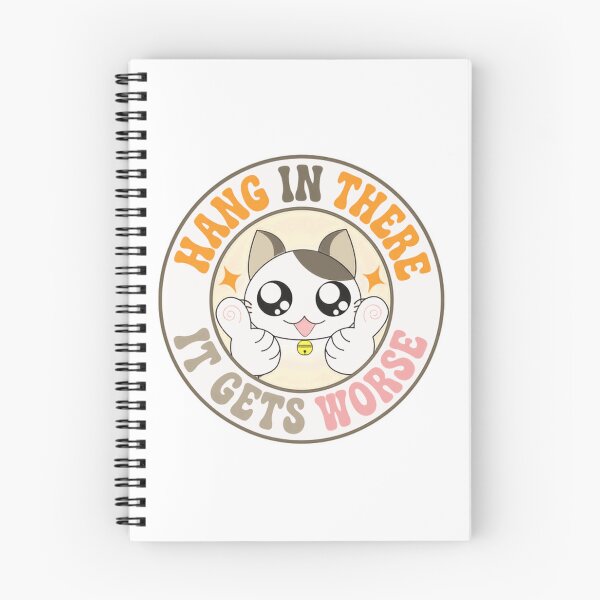 Item preview, Hang In There It Gets Worse Dark Humor Cat Sarcasm Meme designed and sold by HumansStuck12.