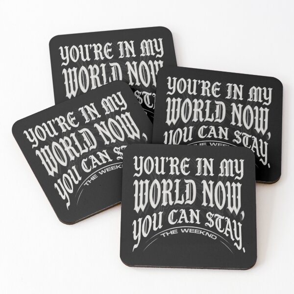 Item preview, You're In My World Now - The Weeknd designed and sold by Enea Kelo.
