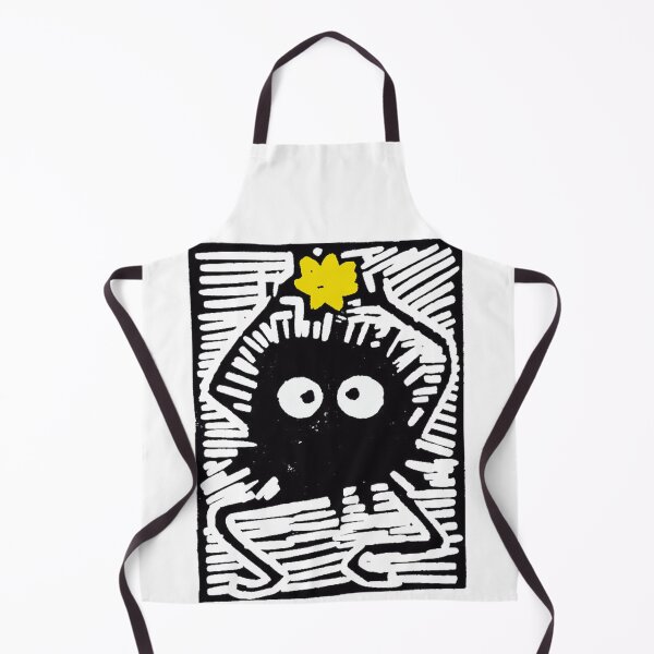 Item preview, Susuwatari, Soot Sprites woodcut print. designed and sold by lorcagrimes.