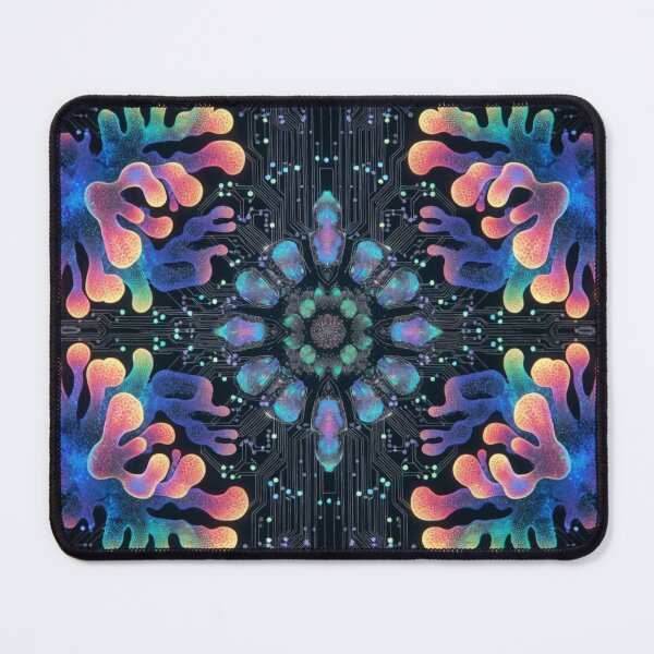Item preview, Vibrant Floral Geometric Mandala Design designed and sold by IntelliMindDesigns.