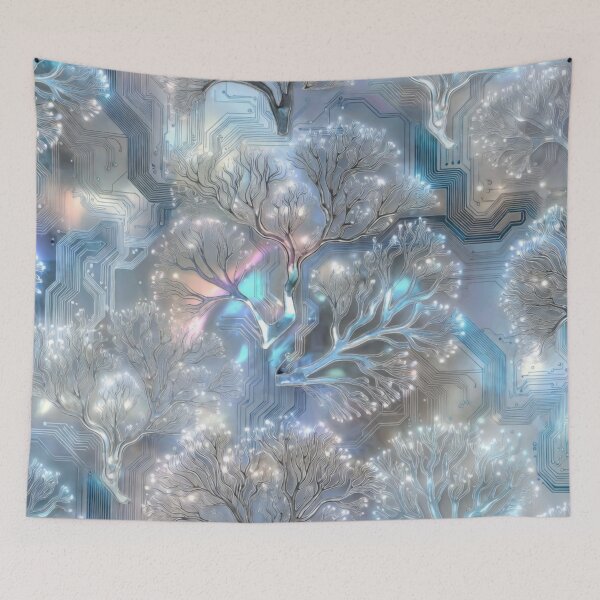 Item preview, Icy Crystal Snowflake Sacred Mandala designed and sold by IntelliMindDesigns.
