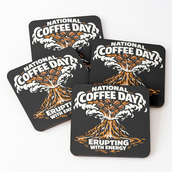 Item preview, Erupting With Energy National Coffee Day Volcano Coffee designed and sold by irfanshikh.
