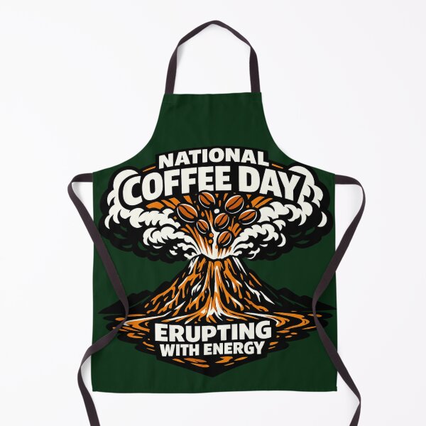 Item preview, Erupting With Energy National Coffee Day Volcano Coffee designed and sold by irfanshikh.