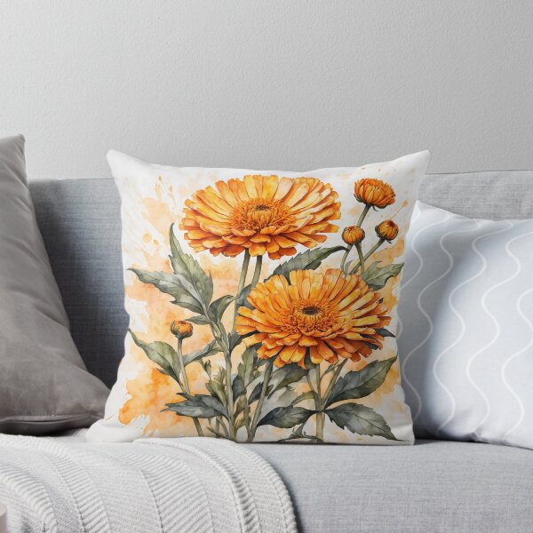 Item preview, Calendula Flower Watercolor Painting designed and sold by RawNaturePrints.