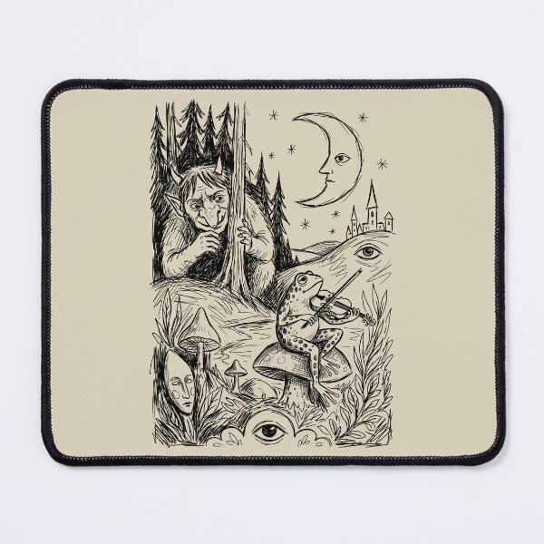 Item preview, Forest Frog Oracle - Whimsical Horror designed and sold by bapupa.