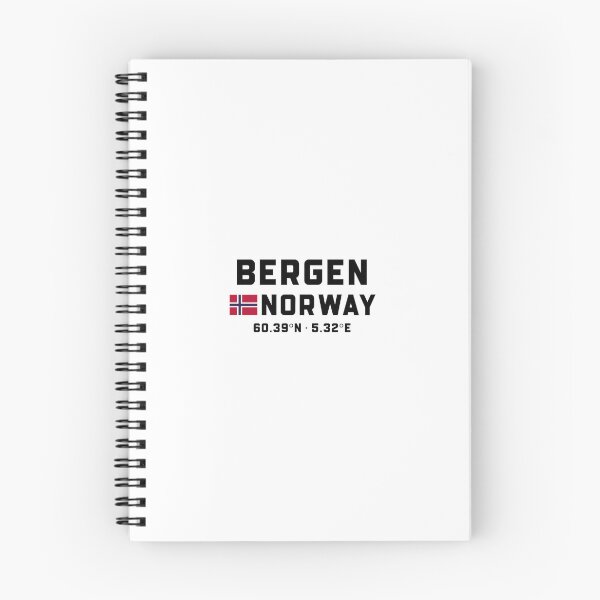 Item preview, Bergen Norway Coordinates and Flag designed and sold by Andersce.