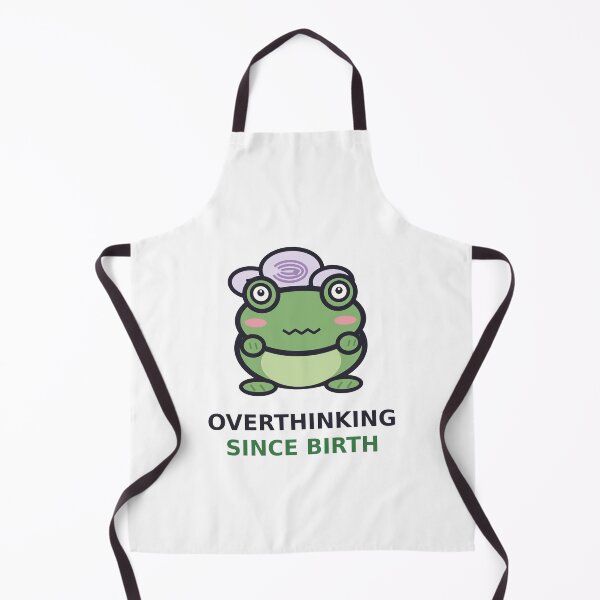 Item preview, Overthinking Since Birth — Cute Anxiety Frog Design, Funny Gift For Overthinkers designed and sold by QuirkyCartel.