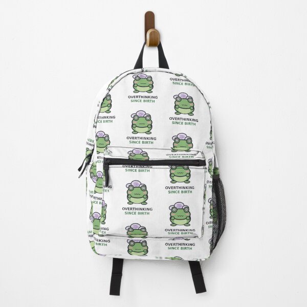 Item preview, Overthinking Since Birth — Cute Anxiety Frog Design, Funny Gift For Overthinkers designed and sold by QuirkyCartel.