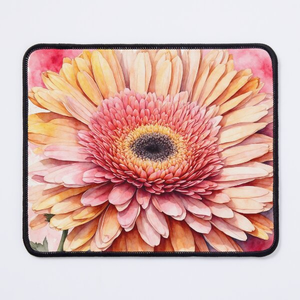 Item preview, Gerbera Daisy Watercolor Painting designed and sold by RawNaturePrints.