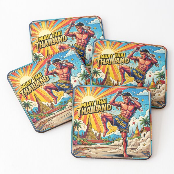 Item preview, Muay Thai Kickboxer Thailand Pop Art  designed and sold by redsharkuk.