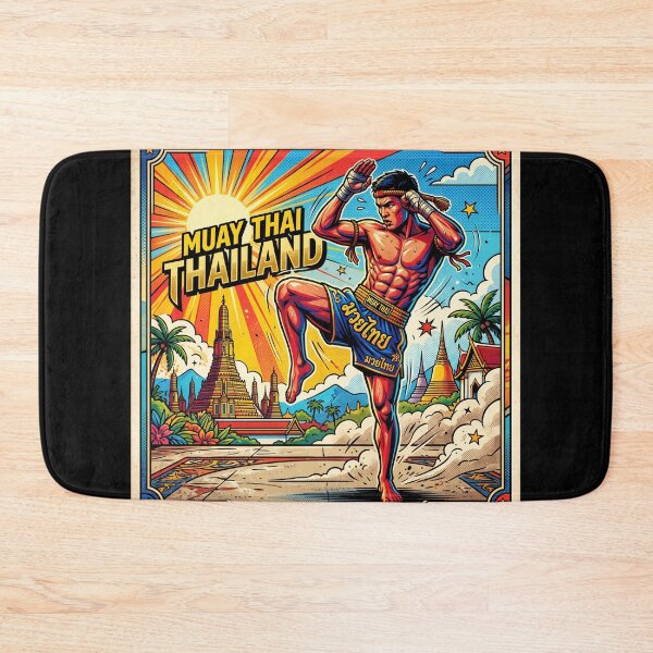 Item preview, Muay Thai Kickboxer Thailand Pop Art  designed and sold by redsharkuk.