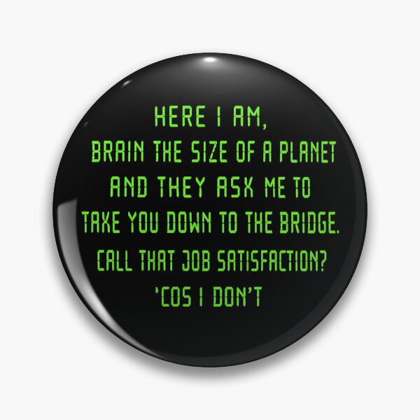 Item preview, Brain the size of a planet designed and sold by Bigkite.